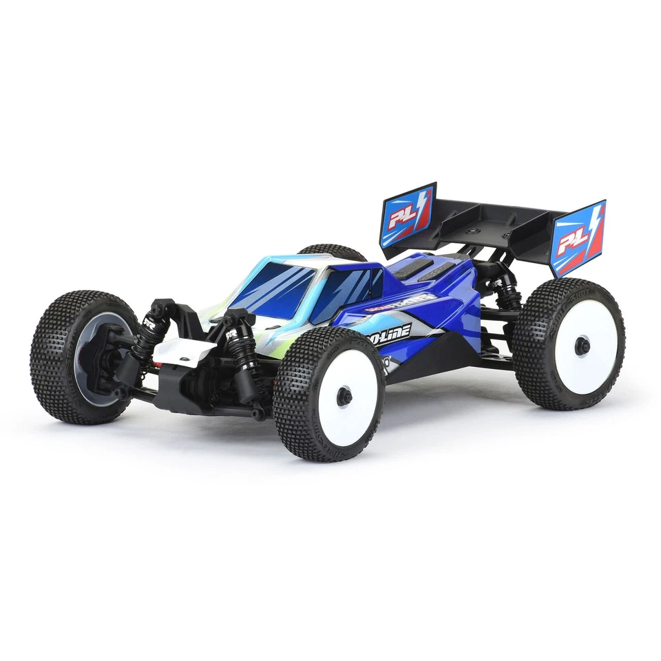 Pro-Line PRO367121 1/14 Pre-Cut/Painted Axis Jagged White/Blue Body: Typhon GROM - Image 3 of 4