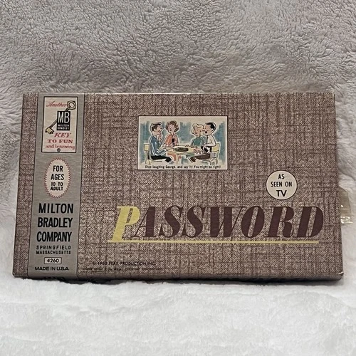 Vintage 1962 Password 12th Edition Board Game 4260 Milton Bradley Complete New