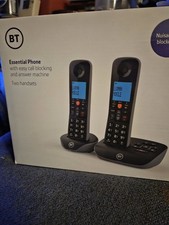 BT Essential Digital Cordless Phone | 2 Handsets | New