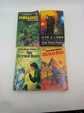 Lot of 4 Alan Dean Foster Paperbacks Midworld Orphan Star Cat-A-Lyst Nor Crystal