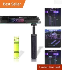 Aluminum Gaming GPU Brace Support for 70-120mm Graphics Cards - Non-Slip Base