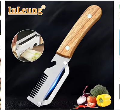 NEW 2 in 1 Multi-Functional Vegetable Peeler for Kitchen Stainless Steel Peeler
