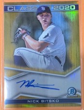2020 Bowman Draft - 20 in '20 Nick Bitsko #20IN20-NB Gold Refractor /50 (RC)
