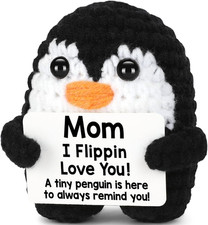 Handmade Crochet Mini Penguin - Cute Gift for Mom on Birthday or Valentine's Day
