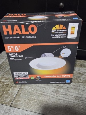 Halo RL56 Series 5/6-inch recessed LED retrofit module. Selectable CCT...