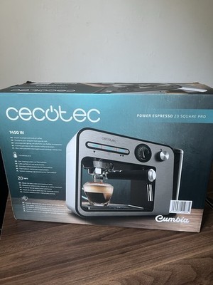 Cecotec Espressomaschine Power Espresso 20 Square Pro, 1450 W, 20 bar,
