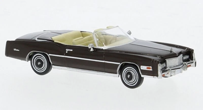 CADILLAC Eldorado Cabrio - 1976 - dark brown - BREKINA 1:87 - Immagine 2 di 4