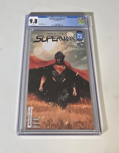 🔥 Absolute Superman #1 CGC 9.8 Graded Cover A 1st First Printing Jason Aaron 🔥
