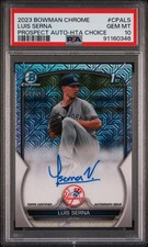 2023 BOWMAN CHROME PROSPECT AUTOS #CPALS LUIS SERNA 62/150 PSA 10 AUTO