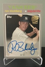 Ron Blomberg 2016 Topps Archives Fan Favorites FFA-RB Certified Autograph