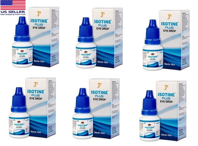 6 X Isotine Plus Eye Drops Exp 2028 Cataract glaucoma macular degeneration