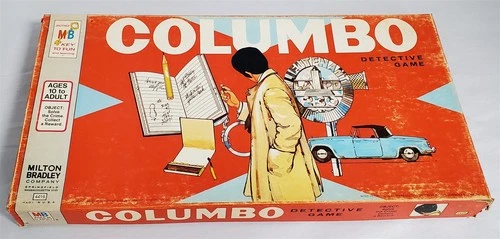D-171 VINTAGE 1974 MILTON BRADLEY COLUMBO DETECTIVE BOARD GAME IN ORIGINAL BOX!