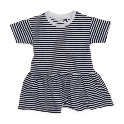 H&M, Kleid, Größe: 92, Blau/Weiß, Baumwolle/Elasthan/Polyester/Viskose #Y1t