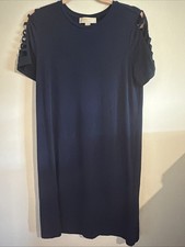 MICHAEL BY MICHAEL KORS WOMENS NAVY DRESS SZ M