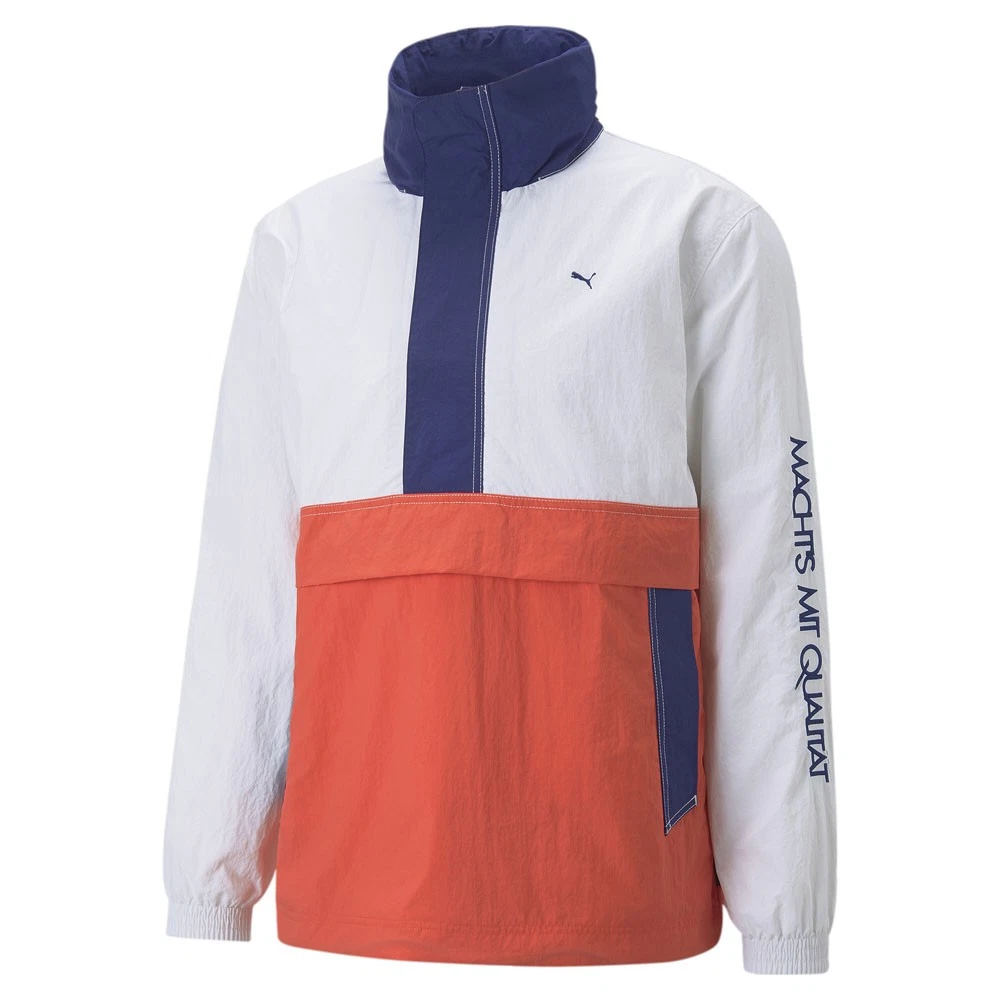PUMA Machts Mit Qualitat Stb Lightweight Pop Over Half Zip Jacket Mens Orange Ca
Opens in a new wind