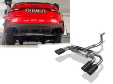 Edelstahl Komplettanlage ab OPF Audi S3 Limousine 8Y je 2x100mm BLACK