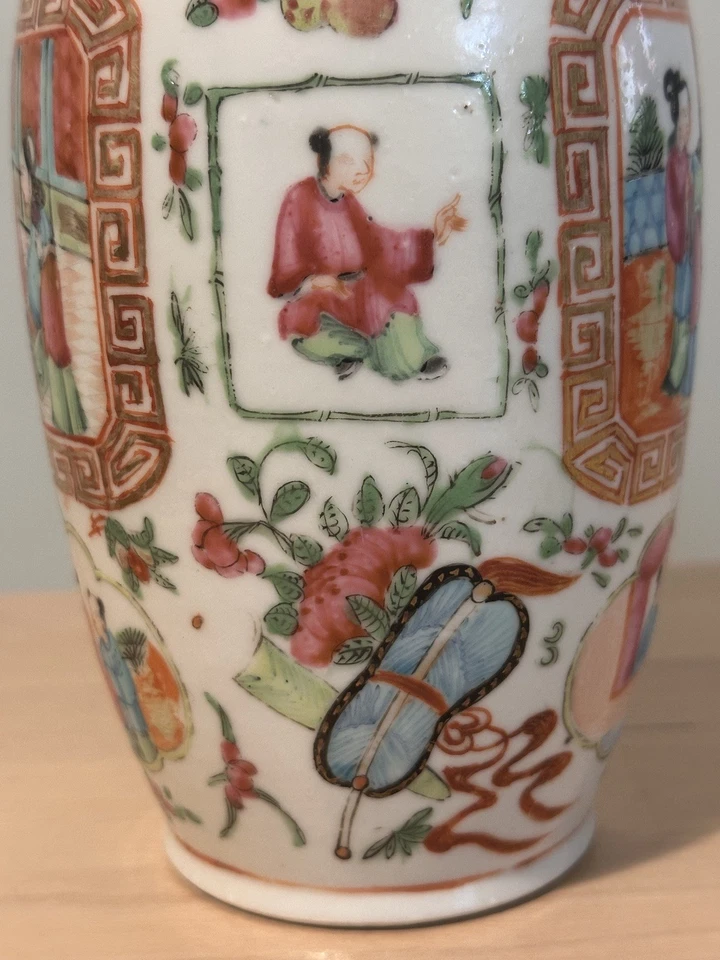 Qing Dynasty Guangcai Porcelain Vase - Figures, Dragons & Animal Handles - Image 3 of 4