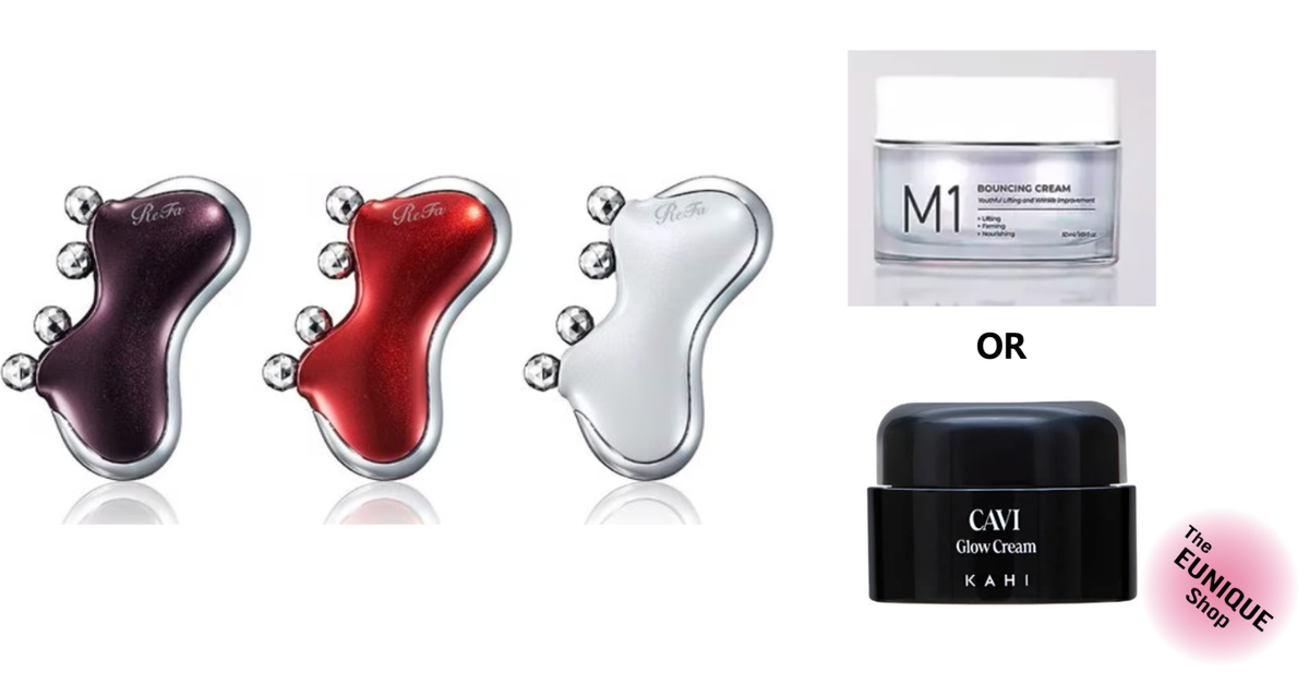 ReFa CAXA M1 Massager & Bouncing Cream or Cavi Glow Cream Set_3