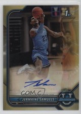 2021-22 Bowman U Chrome Prospect Gold Refractor 8/50 Jermaine Samuels Auto 06o0