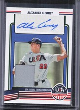 2023 Panini Stars & Stripes USA Baseball #18U-AC Alexander Clemmey Jersey Auto