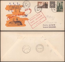 France 1957 - Air Mail Cover Helicopter Flight to Belgium G544