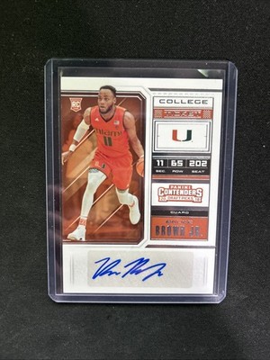 Bruce Brown Jr. 2018 Panini Contenders Draft Picks #71 Auto MIAMI