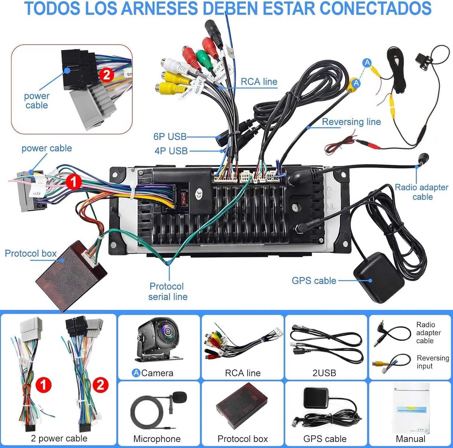 [4G+64G] Car Radio for Dodge RAM 2002 2003 2004 2005 2006, for Jeep Wrangler ... thumbnail 8