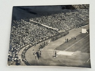 1948 London Olympics Wembley Opening Ceremony Vintage Press Photo Greece 8x10