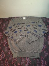 Art Unlimited men's XL gray outdoor graphic pullover sweatshirt made in USA
