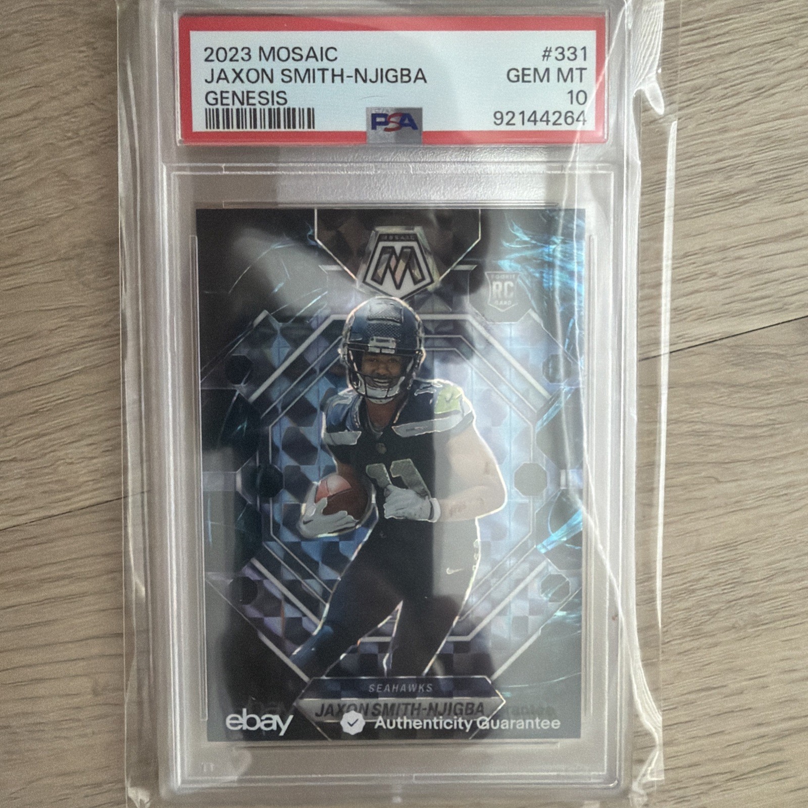 2023 Panini Mosaic Rookie Jaxon Smith-Njigba #331 Genesis Mosaic Prizm SP RC JSN