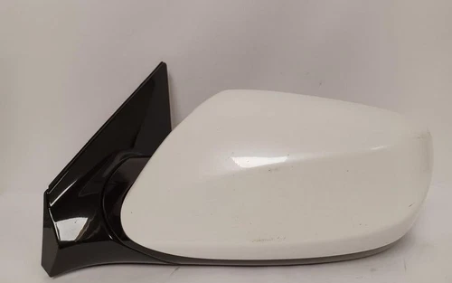 2017-2018 Hyundai Santa Fe Left Driver Side View Mirror Door Assembly White Oem
