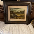 Beautiful Mid-Century Framed Oil On Canvas Western Stage Coach By Rc Stanley — photo 3