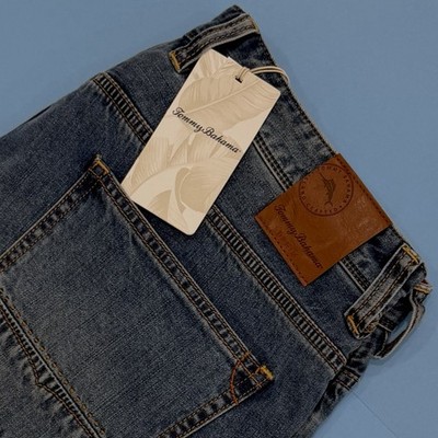 Tommy Bahama Sand Drifter Authentic Fit Jeans Med Indigo Wash Mens Size 35x34