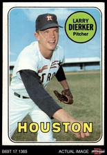 1969 Topps #411 Larry Dierker Astros 3 - VG
