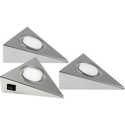 Heitronic GENUA LED-Unterbauleuchte 3er Set LED LED fest eingebaut 6 W Warmweiß