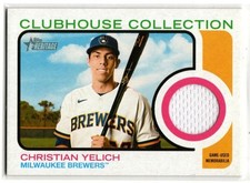2022 Heritage Baseball Clubhouse Collection Christian Yelich JERSEY BREWERS