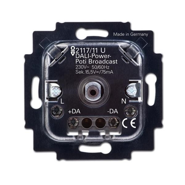 4072031 BuscH-Jaeger Busch-Jaeger 2117/11 U Dimmer Incasso Nero