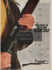 Smith & Wesson Model 1000 Vintage Magazine Print Ad from 1982, 8x11.75"