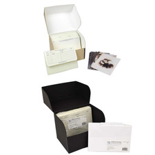 Archival Methods 5x7 Photo Storage Box Kit 200 Prints Acid-Free Black Metal Edge