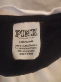 Victoria's Secret PINK Leopard And Black Long Sleeved Top Size L