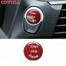 For BMW 3 4 Series GT 2013-19 Real Carbon Fiber One-Click Startup Switch Button