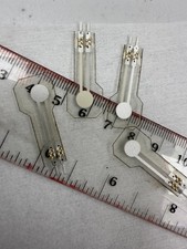 USA piezo PVDF film Sensor, Circular 6 mm diameter with solderable pins