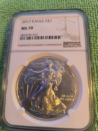 2017 silver eagle ngc ms 70 classic brown label