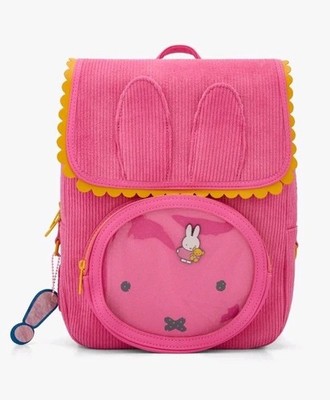  Miffy Corduroy Pin Collector Pink Backpack x Whatever! Makes You Happy NEW