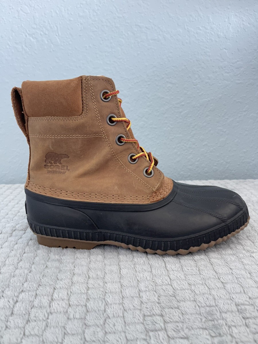 Sorel Men\'s 7 Barn Zip Duck Boots Brown Leather Rubber Waterproof Sorel Zip Men main image 2