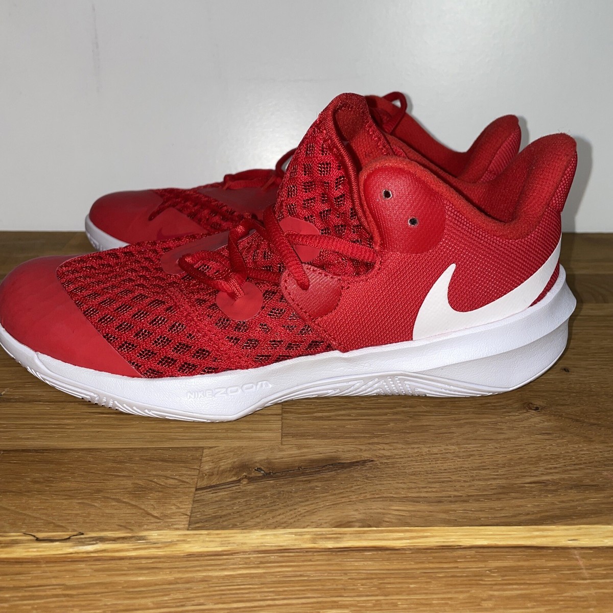 Nike Hypercourt Zoom Red Sneaker CI296-410 Size 6.5 | eBay
