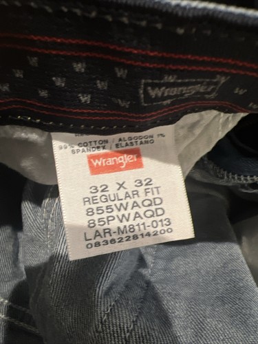 Men's Wrangler Jeans - Size 32 x 32 - Comfort Waistband - 855WAQD - Reg. Fit - Picture 7 of 7