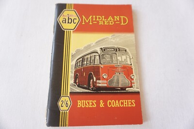 1949 Midland Red ABC Bus Flotten Spotter Buch Ian Allan keine Unterstreichungen sehr guter Zustand