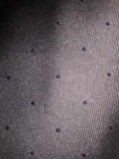 Vintage Michael's Tie Necktie Brown Blue Polka Dot Design Made in the USA