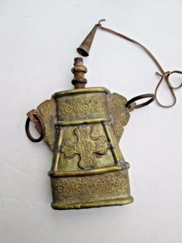 Antique Middle Eastern / Balkan Gun Powder Flask date unknown 19th century? - Picture 1 of 4